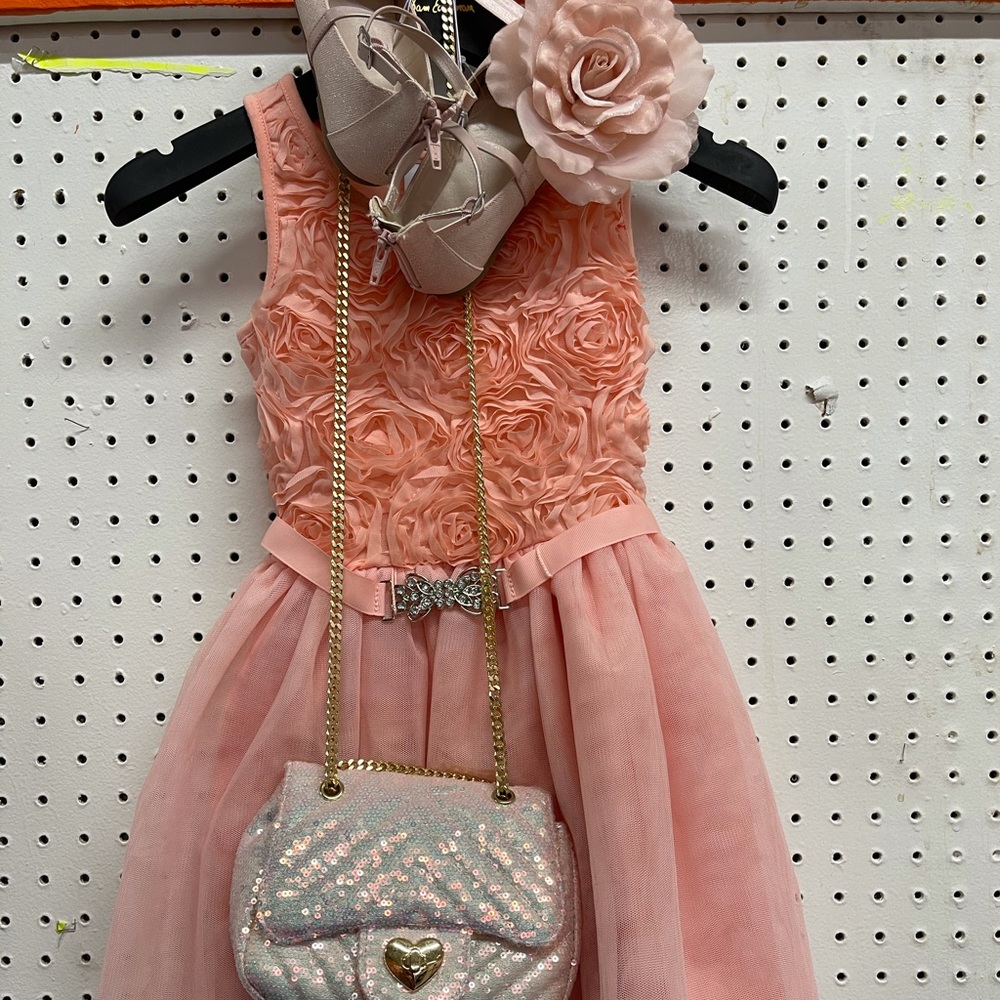 (SOLD) New size 5/6 with shoes size 8 & purse only 20.00